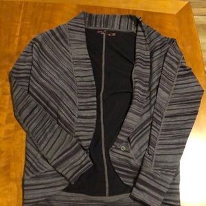 Prana purple cardigan/sweater/shrug, like new